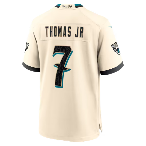 Brian Thomas Jr. Jacksonville Jaguars Nike 2026 Rivalries Collection Game Jersey - Natural