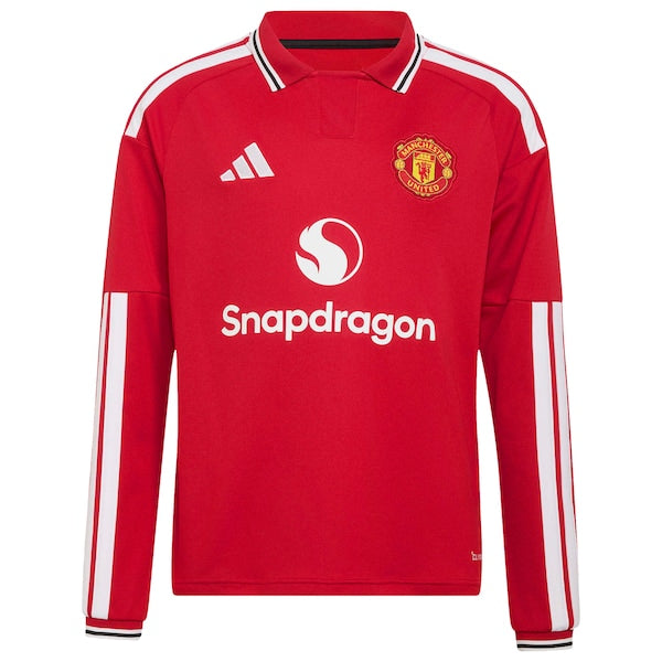 Jerseys Teams Kobbie Mainoo Manchester United 2026/27 Home Replica Long Sleeve Jersey Red