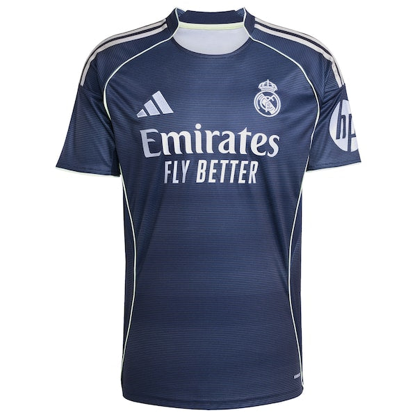Adidas Real Madrid 2025/26 Away Replica Custom Jersey Blue