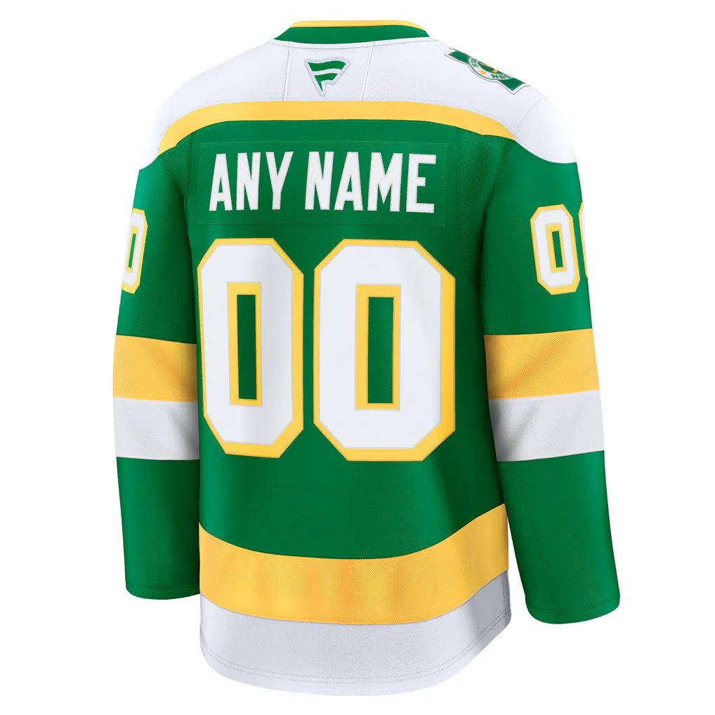 Jerseys Teams Fanatics Minnesota Wild Alternate Premium Custom Jersey - Green