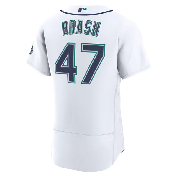 Matt Brash Seattle Mariners Jerseys Teams Home 50th Season Authentic Jersey - White