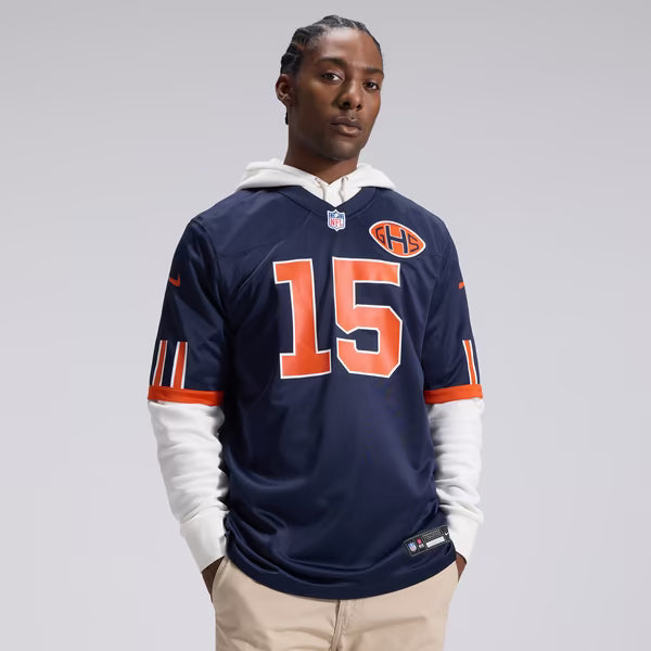 Rome Odunze Chicago Bears Nike 2026 Rivalries Collection Game Jersey - Navy