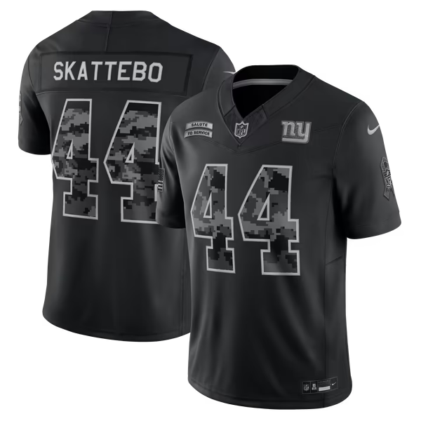 Cam Skattebo New York Giants Jerseys Teams 2026 Salute to Service Stitched Limited Jersey - Black