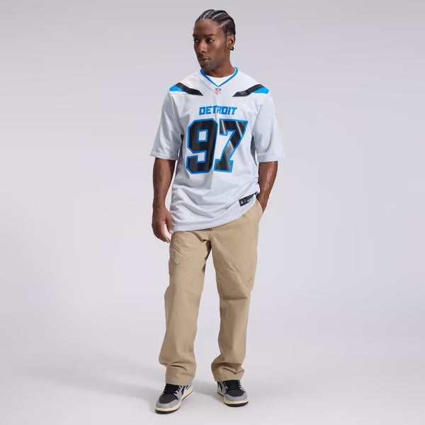 Aidan Hutchinson Detroit Lions Nike 2026 Rivalries Collection Game Jersey - Silver