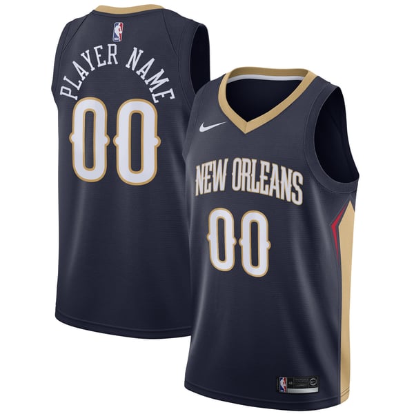Jerseys Teams New Orleans Pelicans Nike Swingman Custom Jersey Navy - Icon Edition