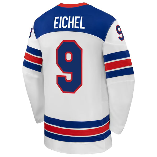 Jerseys Teams Jack Eichel USA Hockey Nike 2026 Away Replica Jersey White
