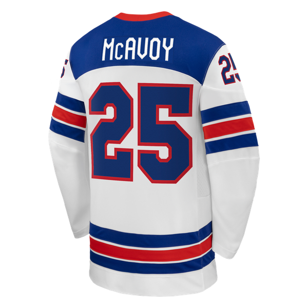 Jerseys Teams Nike Charlie McAvoy US Hockey 2026 Away Replica Jersey