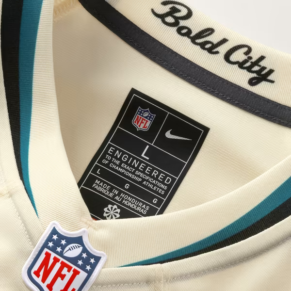 Travis Hunter Jacksonville Jaguars Nike 2026 Rivalries Collection Game Jersey - Natural