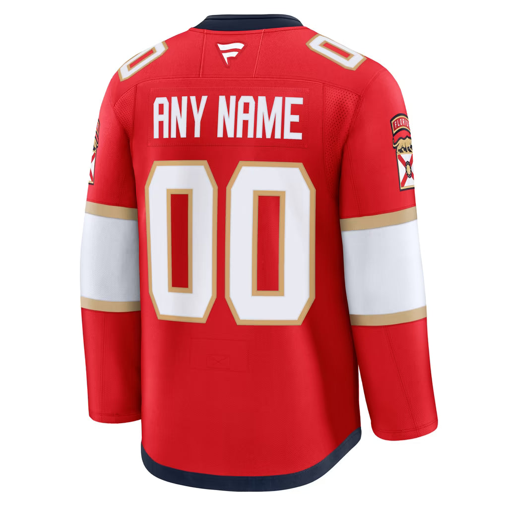 Jerseys Teams Florida Panthers Fanatics Home Premium Custom Jersey Red