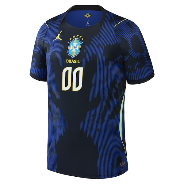 Jordan Brand Brazil National Team 2026 Away Stadium Replica Custom Jersey Blue