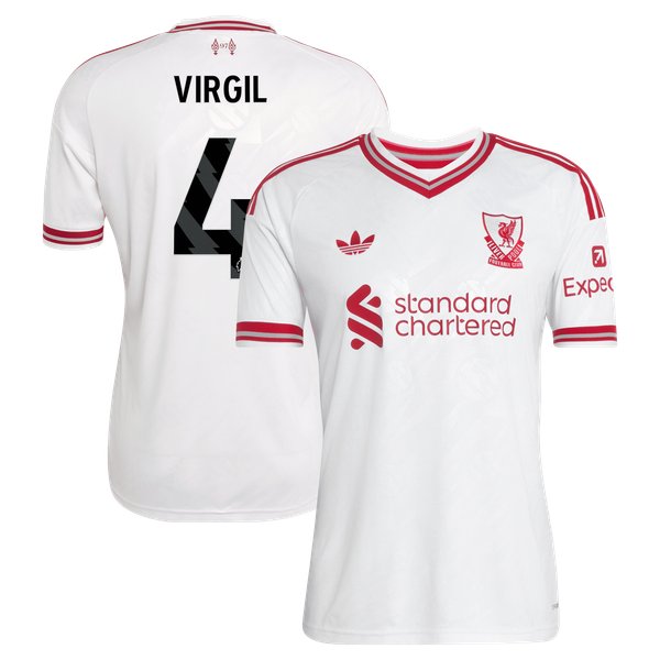 Virgil van Dijk Liverpool Jerseys Teams 2026/27 Away Replica Jersey - White