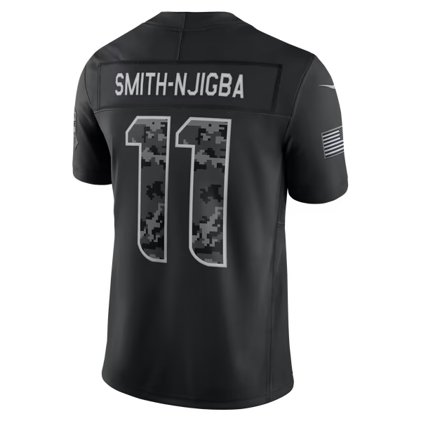 Jaxon Smith-Njigba Seattle Seahawks Jerseys Teams 2026 Salute to Service Stitched Limited Jersey - Black