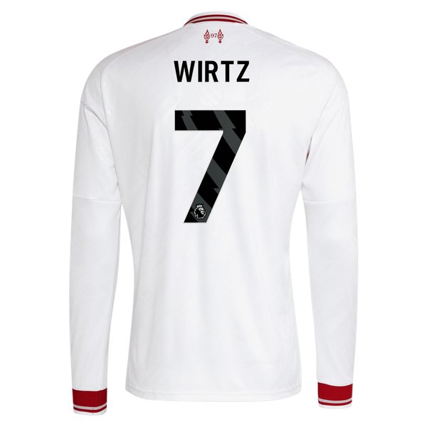 Florian Wirtz Liverpool Jerseys Teams 2026/27 Away Replica Long Sleeve Jersey - White