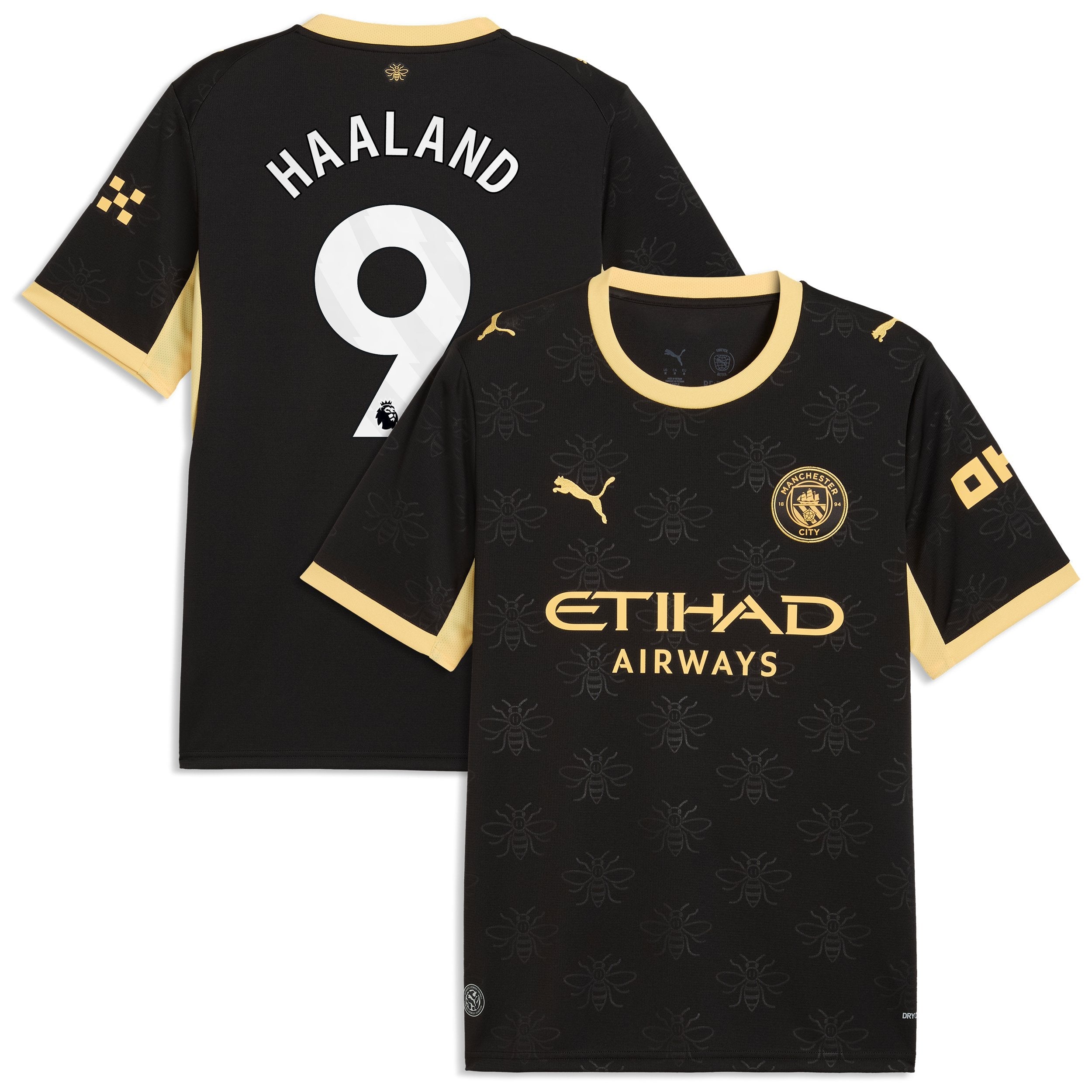 Erling Haaland Manchester City Jerseys Teams 2026/27 Away Replica Jersey - Black