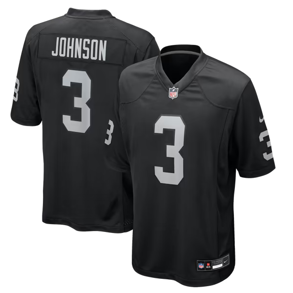 Taron Johnson Las Vegas Raiders Jerseys Teams Team Game Jersey - Black