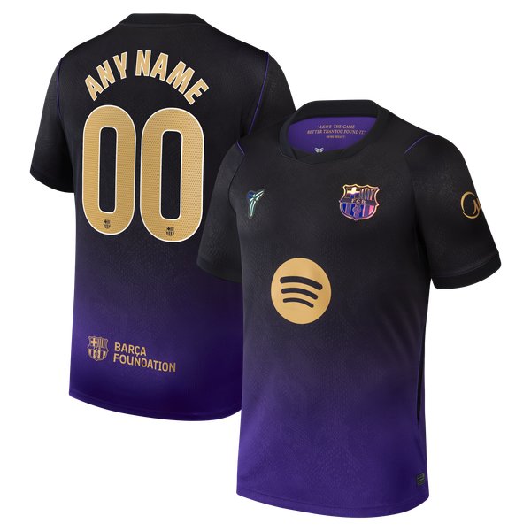 Barcelona Jerseys Teams 2026/27 Away Stadium Replica Custom Jersey - Purple