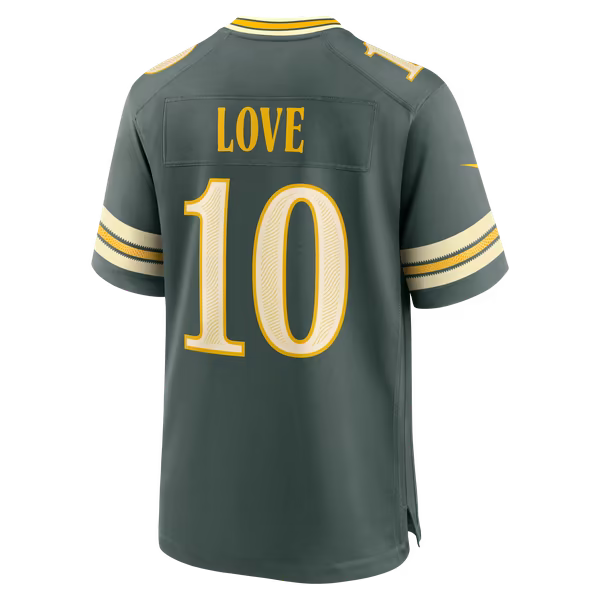 Jordan Love Green Bay Packers Nike 2026 Rivalries Collection Game Jersey - Green