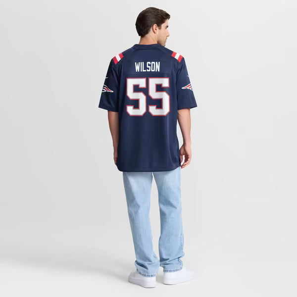 Jared Wilson New England Patriots Nike Team Game Jersey - Navy