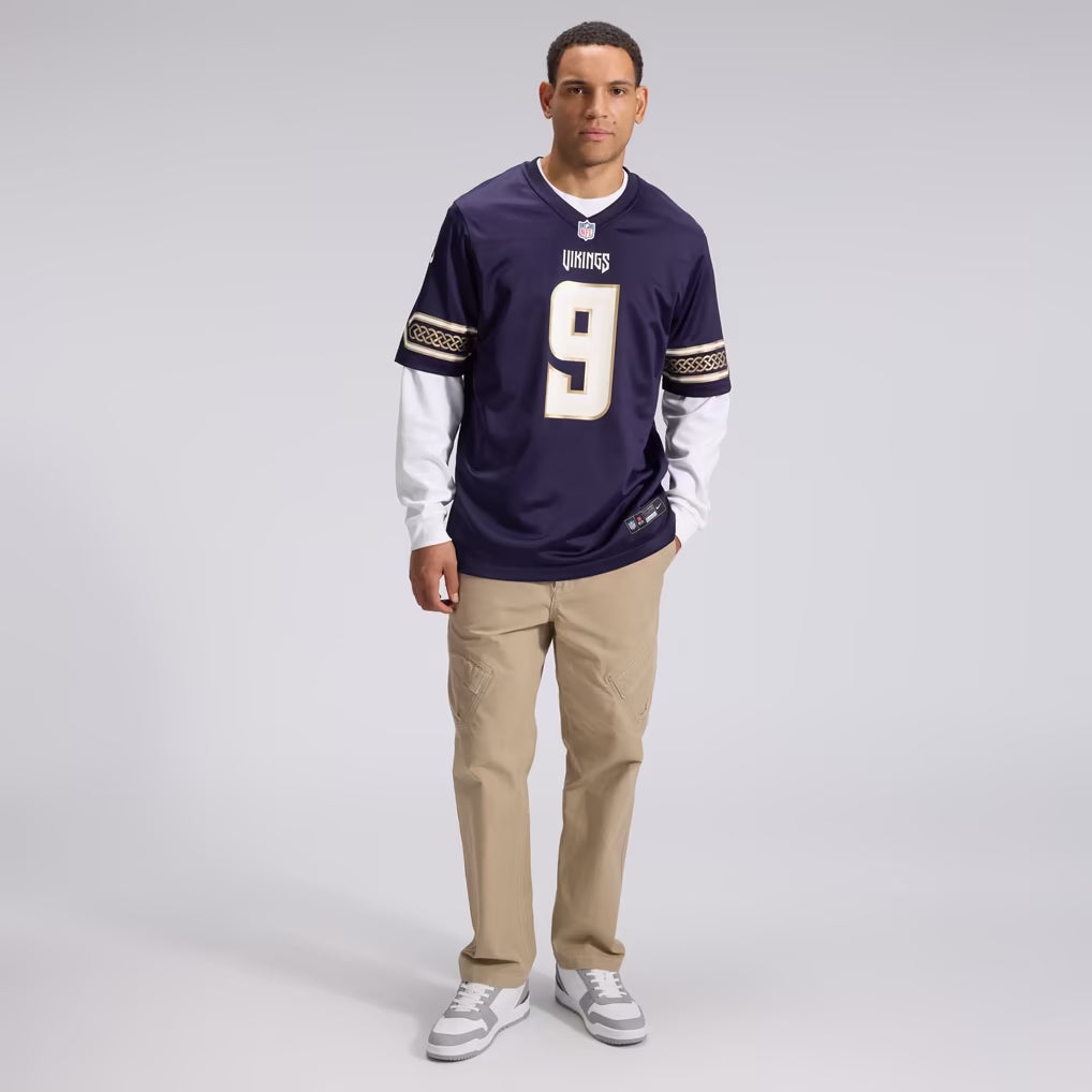 J.J McCarthy Minnesota Vikings Nike 2026 Rivalries Collection Game Jersey - Purple