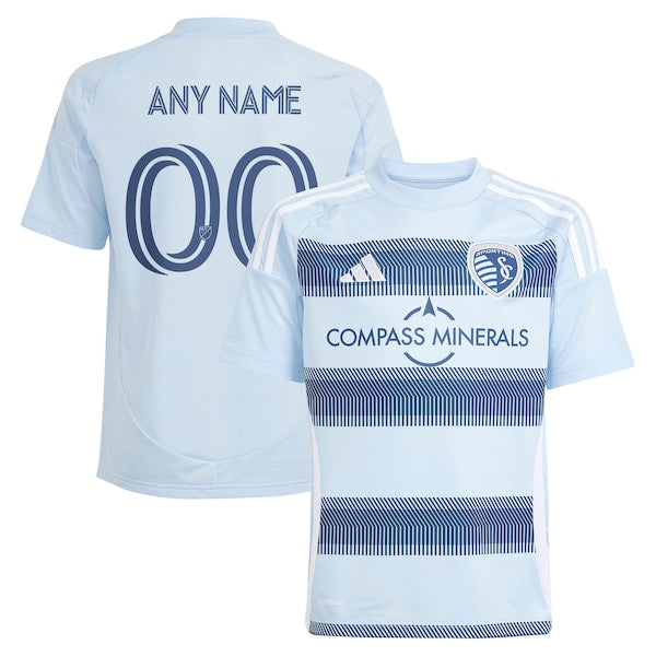 Adidas Sporting Kansas City Youth 2025 One KC Replica Custom Jersey Light Blue