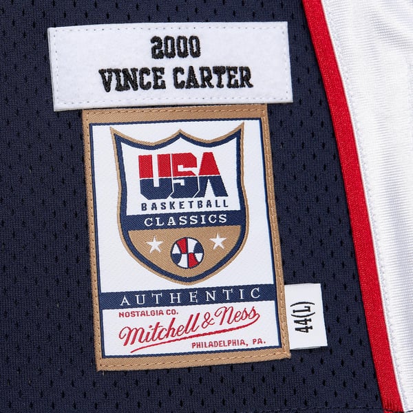 Jerseys Teams Mitchell & Ness Men's Vince Carter USA Basketball 2000 Authentic Jersey - Navy