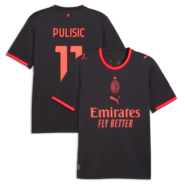 Christian Pulisic AC Milan Puma 2026/27 Third Replica Jersey - Gray
