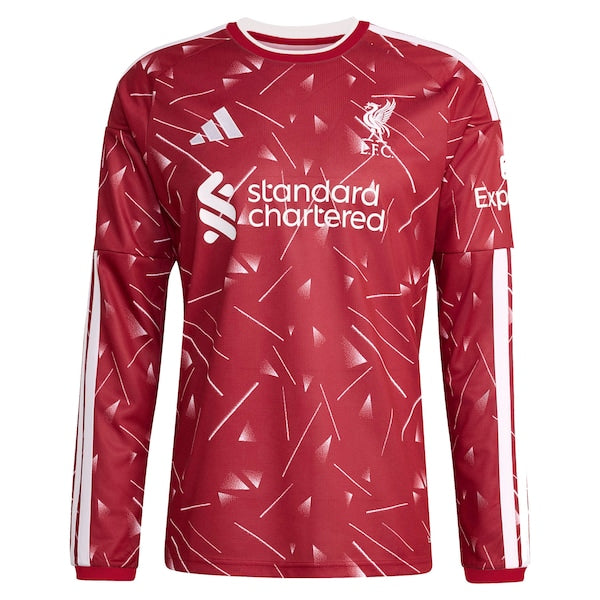 Jerseys Teams Liverpool 2026/27 Home Replica Custom Long Sleeve Jersey Red