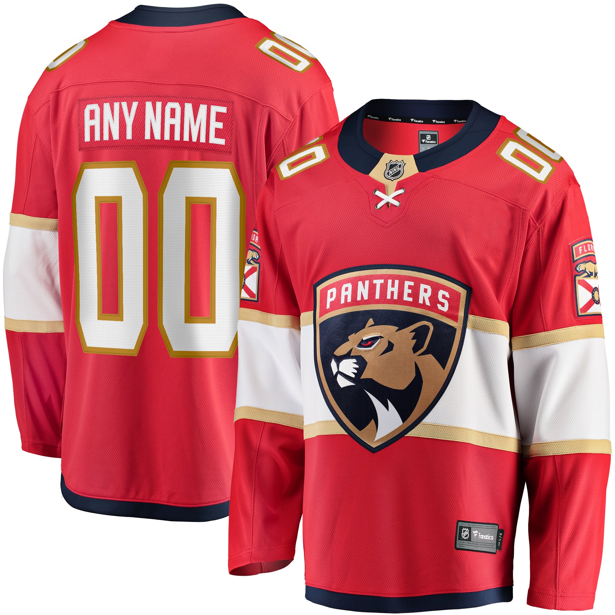 Jerseys Teams Florida Panthers Fanatics Home Breakaway Custom Jersey