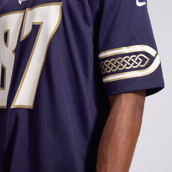 T.J. Hockenson Minnesota Vikings Jerseys Teams 2026 Rivalries Collection Game Jersey - Purple