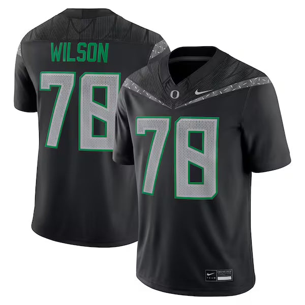 Gernorris Wilson Oregon Ducks Jerseys Teams Home Game Jersey - Black