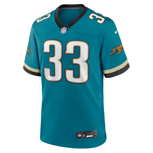 Bhayshul Tuten Jacksonville Jaguars Jerseys Teams Alternate 2 Game Jersey - Teal