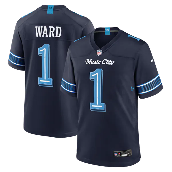 Cameron Ward Tennessee Titans Jerseys Teams 2026 Rivalries Collection Game Jersey - Navy