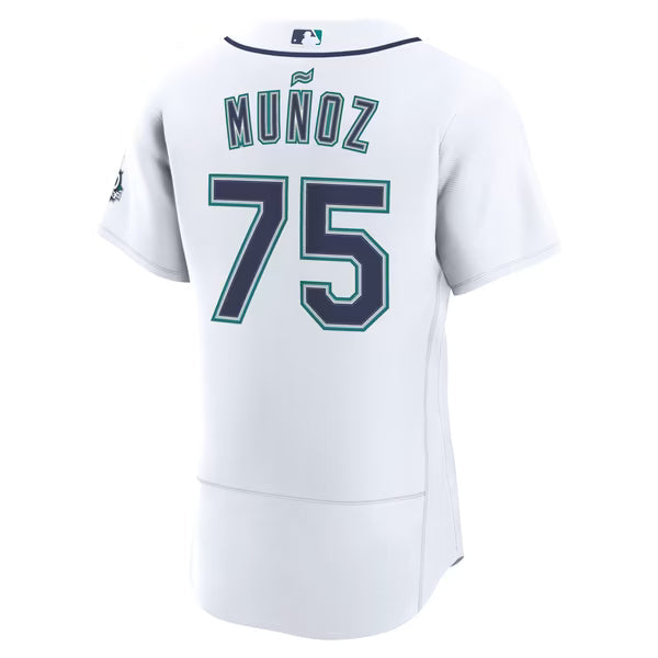 Andres Munoz Seattle Mariners Jerseys Teams Home 50th Season Authentic Jersey - White