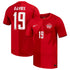 Alphonso Davies Canada Soccer Custom 2026 Home Match Authentic Jersey - Red - Jersey Teams World