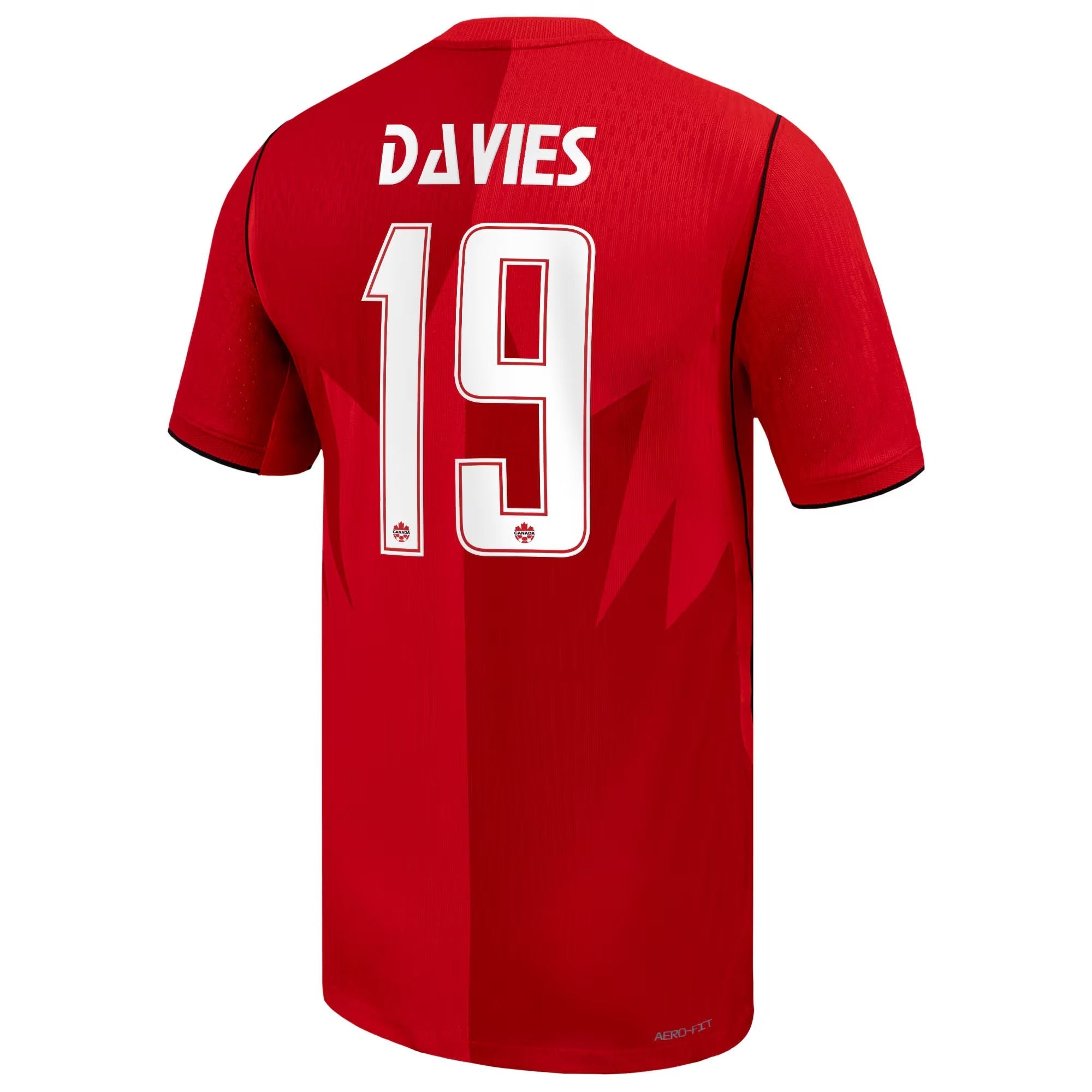 Alphonso Davies Canada Soccer Custom 2026 Home Match Authentic Jersey - Red - Jersey Teams World