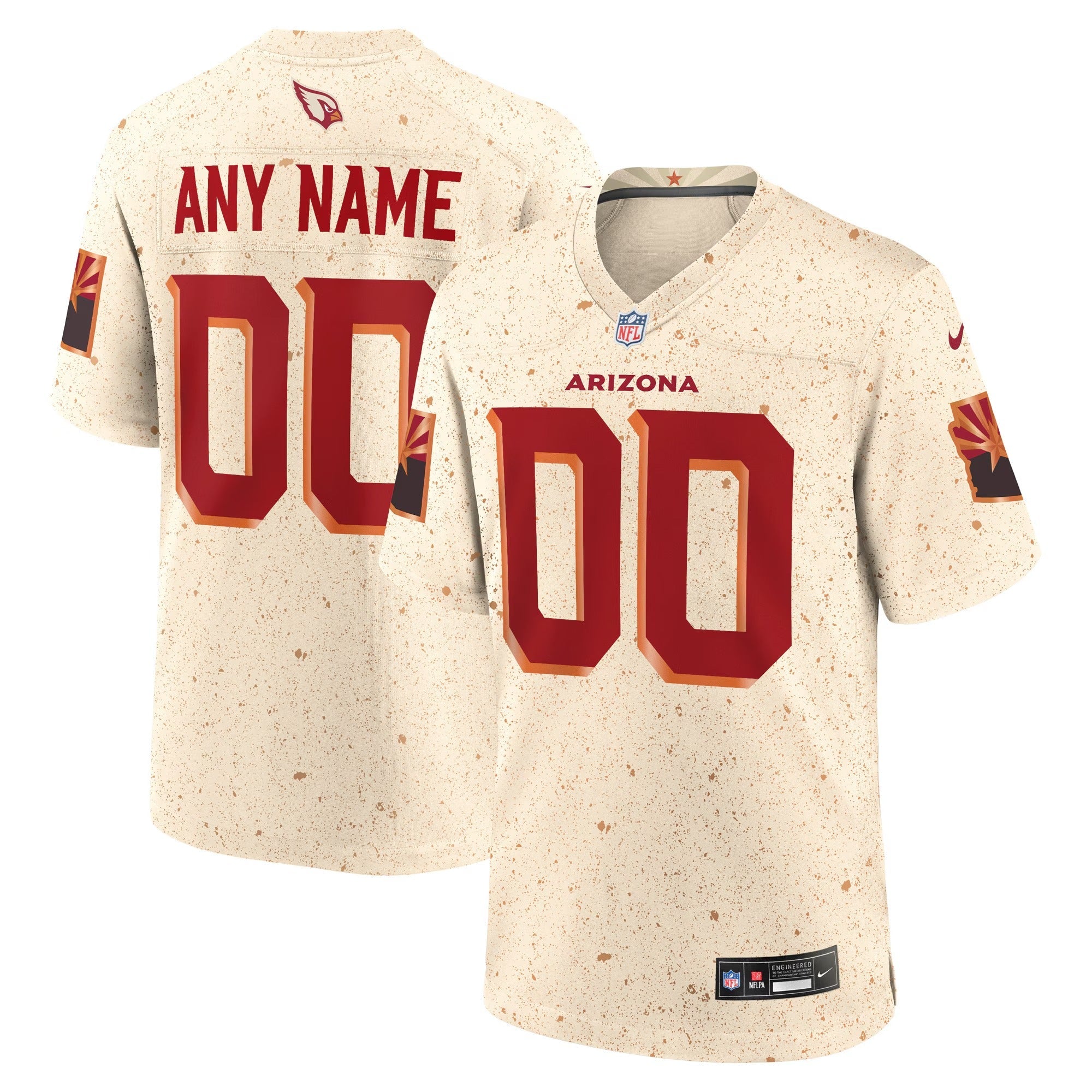 Arizona Cardinals Jerseys Teams 2026 Rivalries Collection Customized Game Jersey - Natural