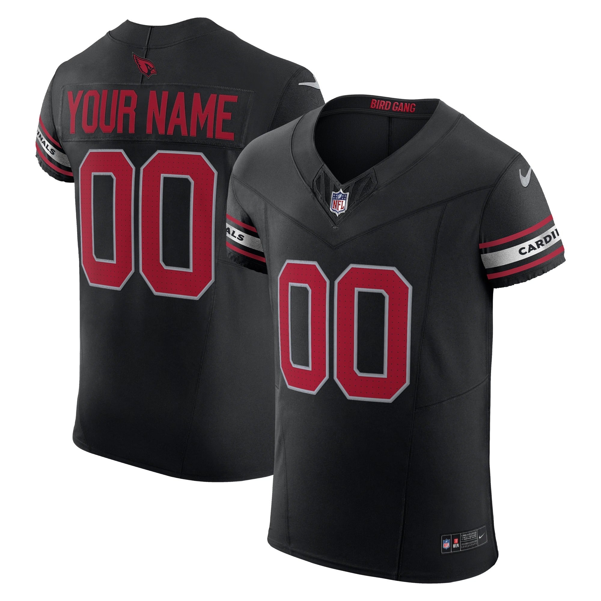 Arizona Cardinals Jerseys Teams Vapor F.U.S.E. Elite Customized Jersey - Black