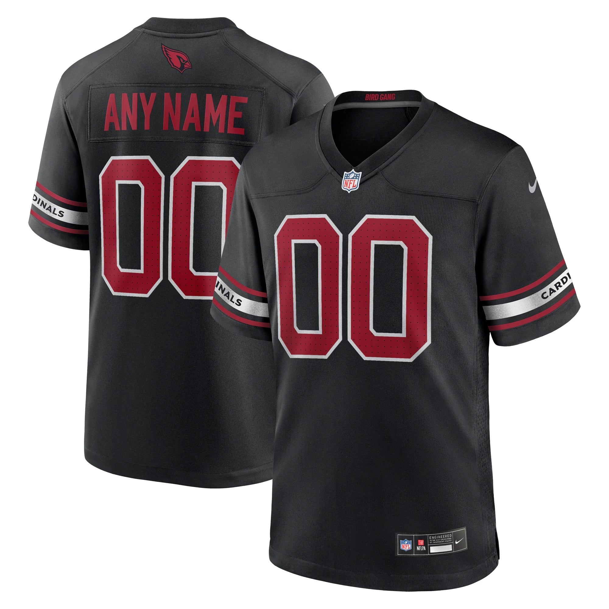 Arizona Cardinals Jerseys Teams Alternate Customized Game Jersey - Black