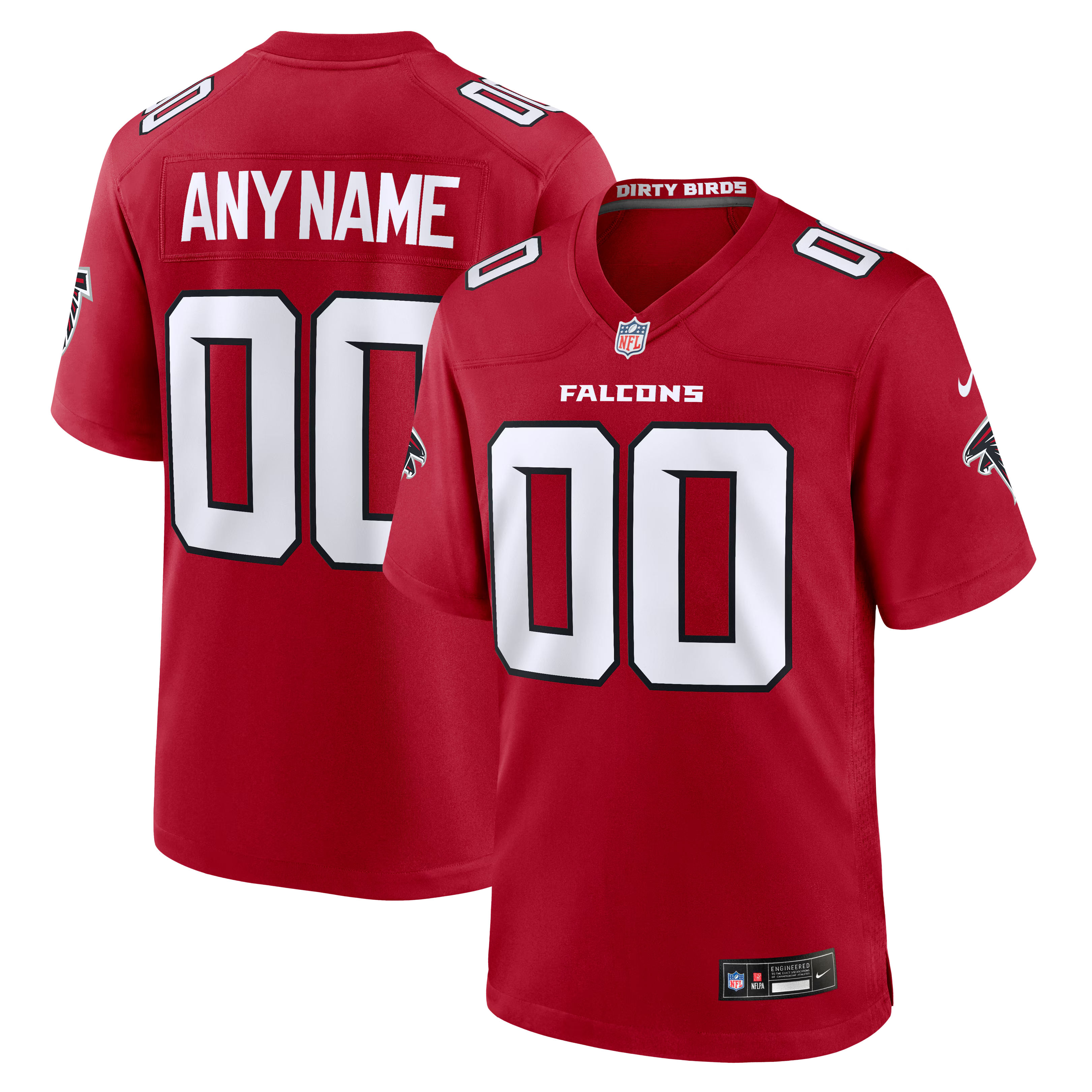 Atlanta Falcons Jerseys Teams Customized Game Jersey - Red