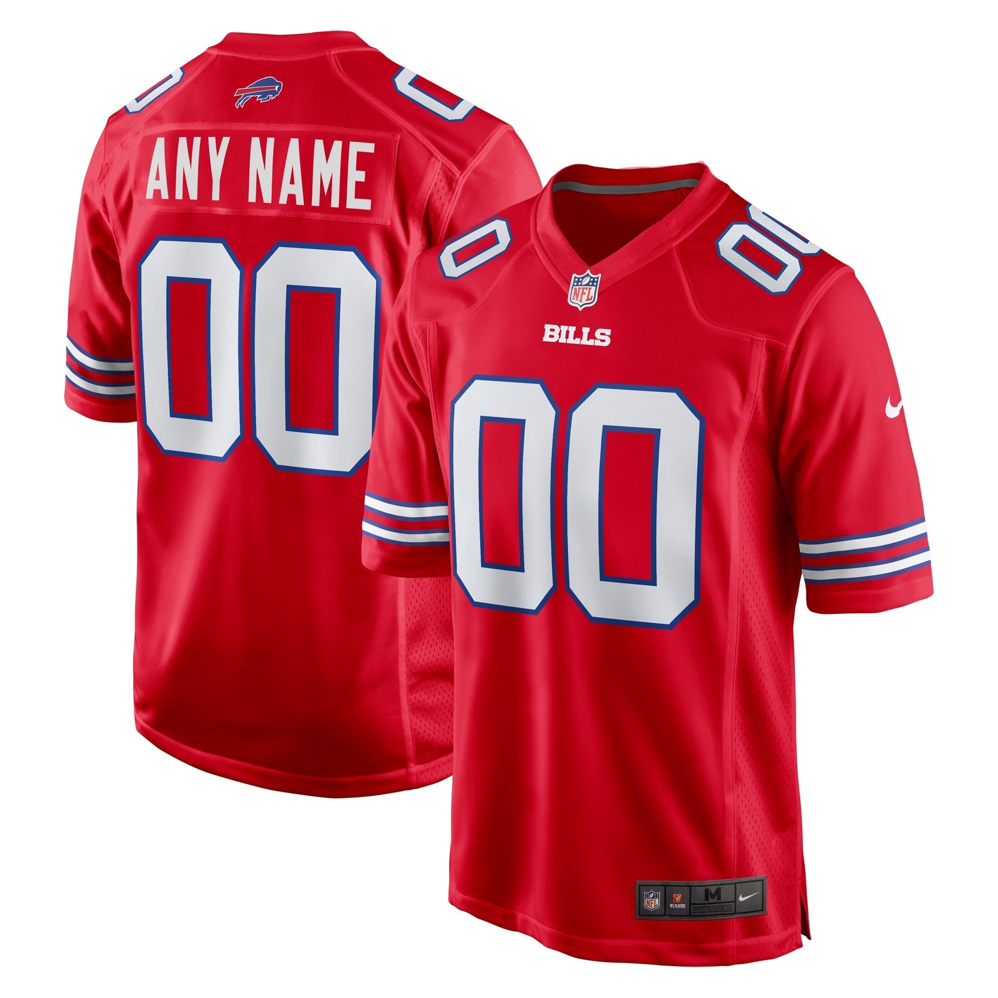 Buffalo Bills Jerseys Teams Alternate Customized Game Jersey - Red