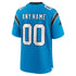 Carolina Panthers Custom Alternate Custom Game Jersey - Blue - Jersey Teams World