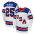 Charlie McAvoy #25 USA Hockey 2026 Away Jersey - Jerseys TeamsWhite - Jerseys Teams