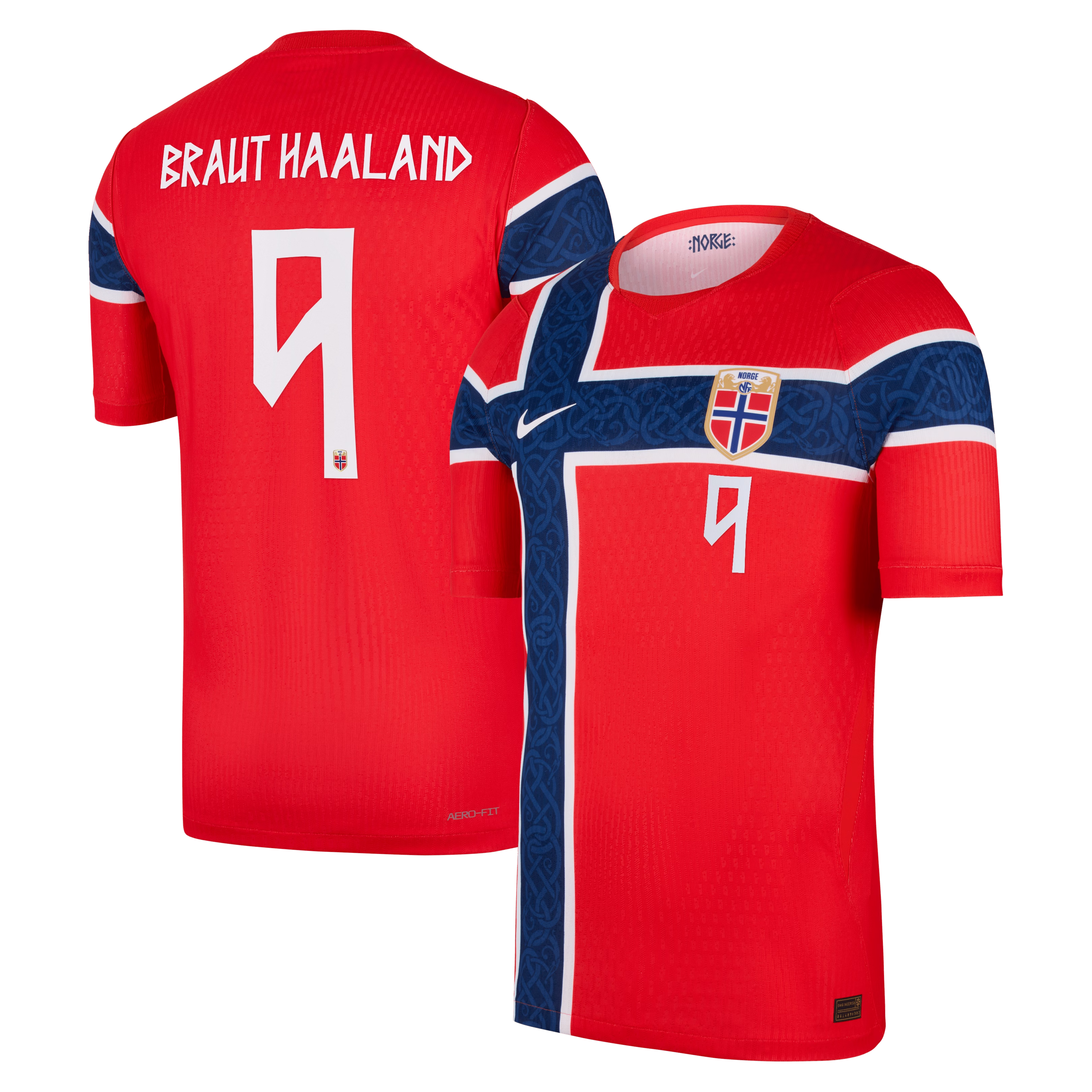 Erling Haaland Norway National Team Jerseys Teams 2026 Home Match  Shirt - Red