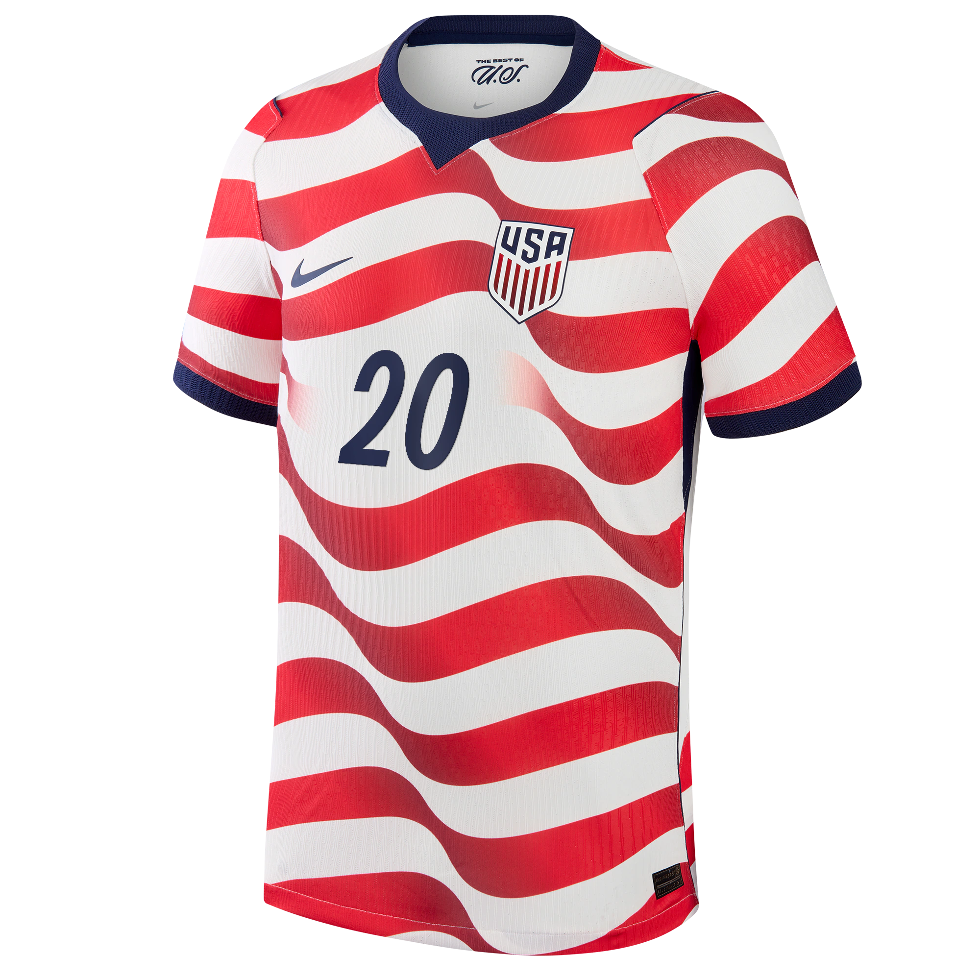Folarin Balogun USMNT 2026 Home Match Jersey White | Jerseys TeamsUSA Soccer Jersey - Jerseys Teams