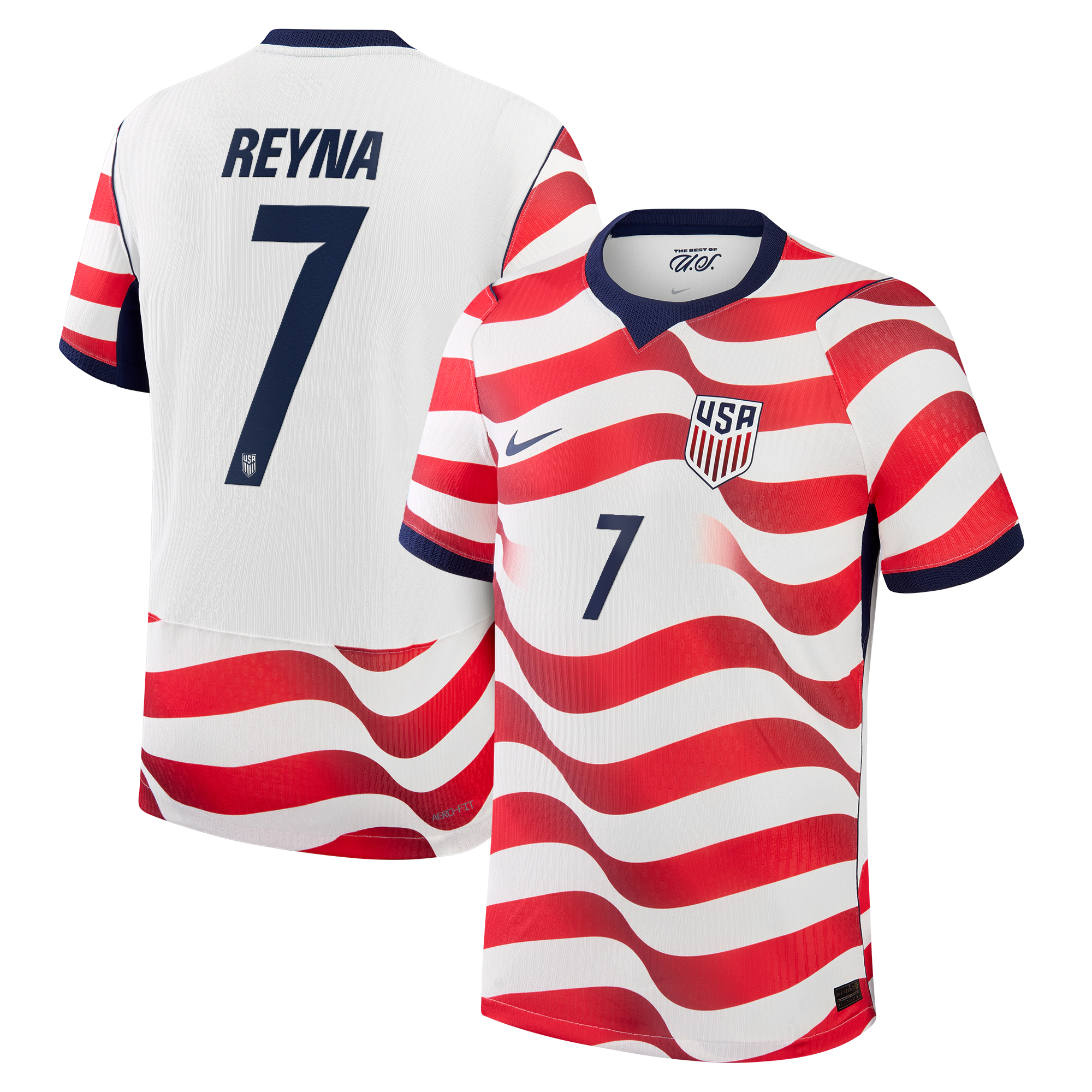 Giovanni Reyna USMNT 2026 Home Match Jersey White | Jerseys TeamsUSA Soccer Jersey - Jerseys Teams