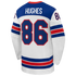 Jack Hughes #86 USA Hockey 2026 Away Jersey - Jerseys TeamsWhite - Jerseys Teams