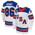 Jack Hughes #86 USA Hockey 2026 Away Jersey - Jerseys TeamsWhite - Jerseys Teams