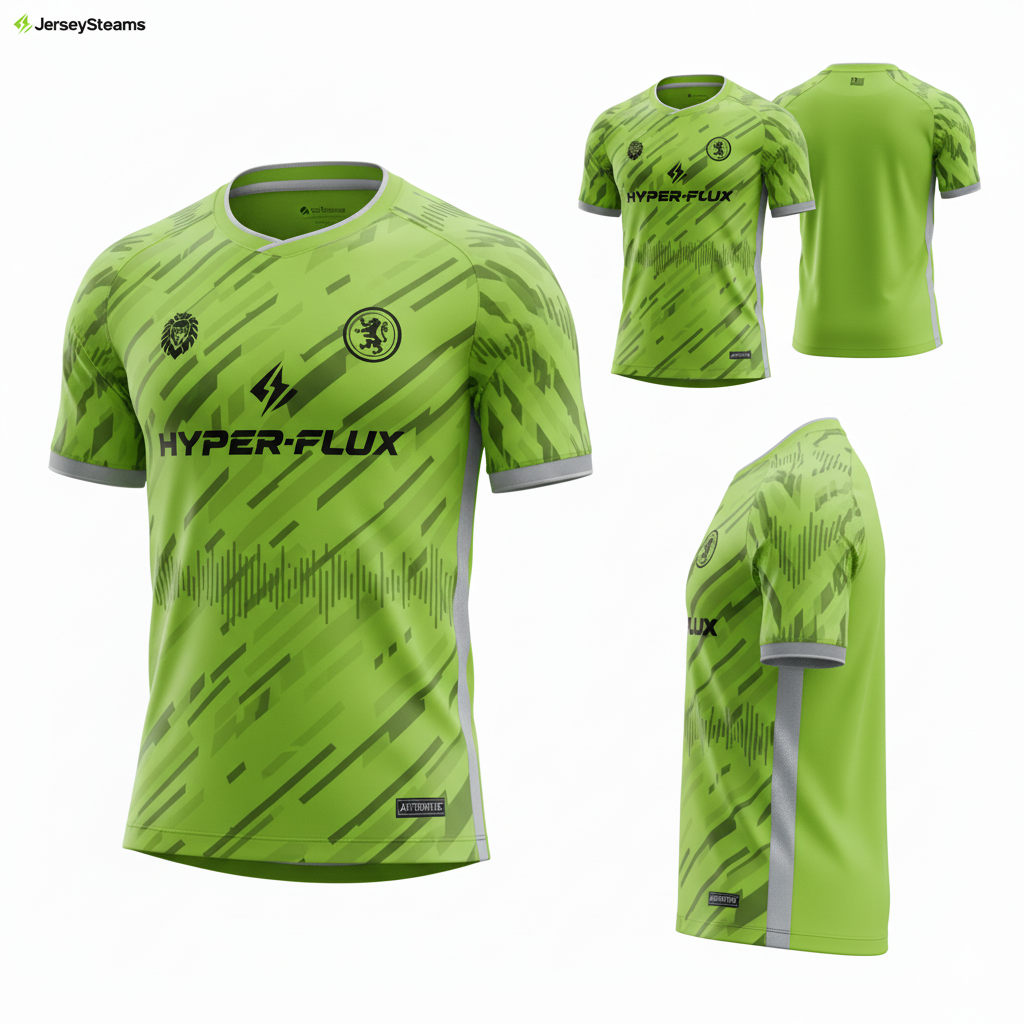 Jersey Teams Hyper-Flux Series Soccer Jersey – Neon Green – Performance Athletic Fit