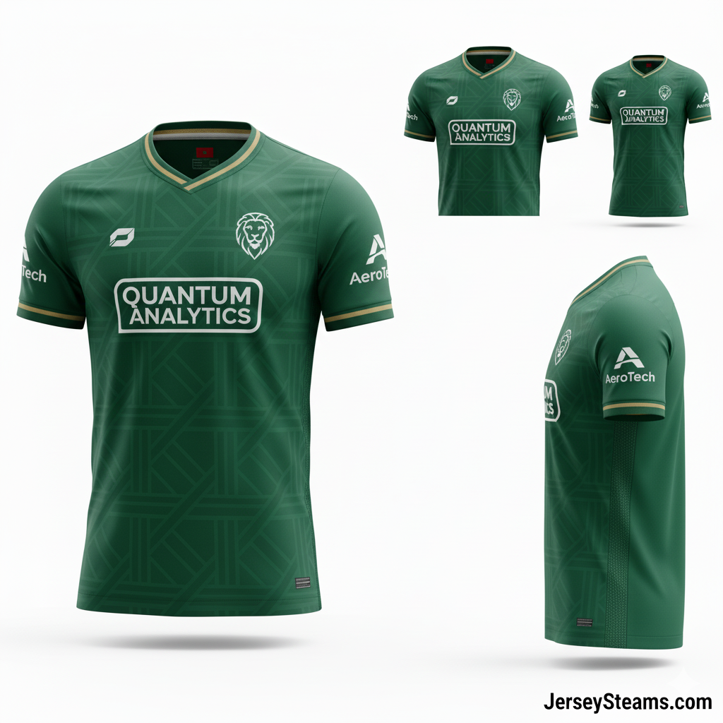 Jerseys Teams Quantum Series Men’s Soccer Jersey – Forest Green