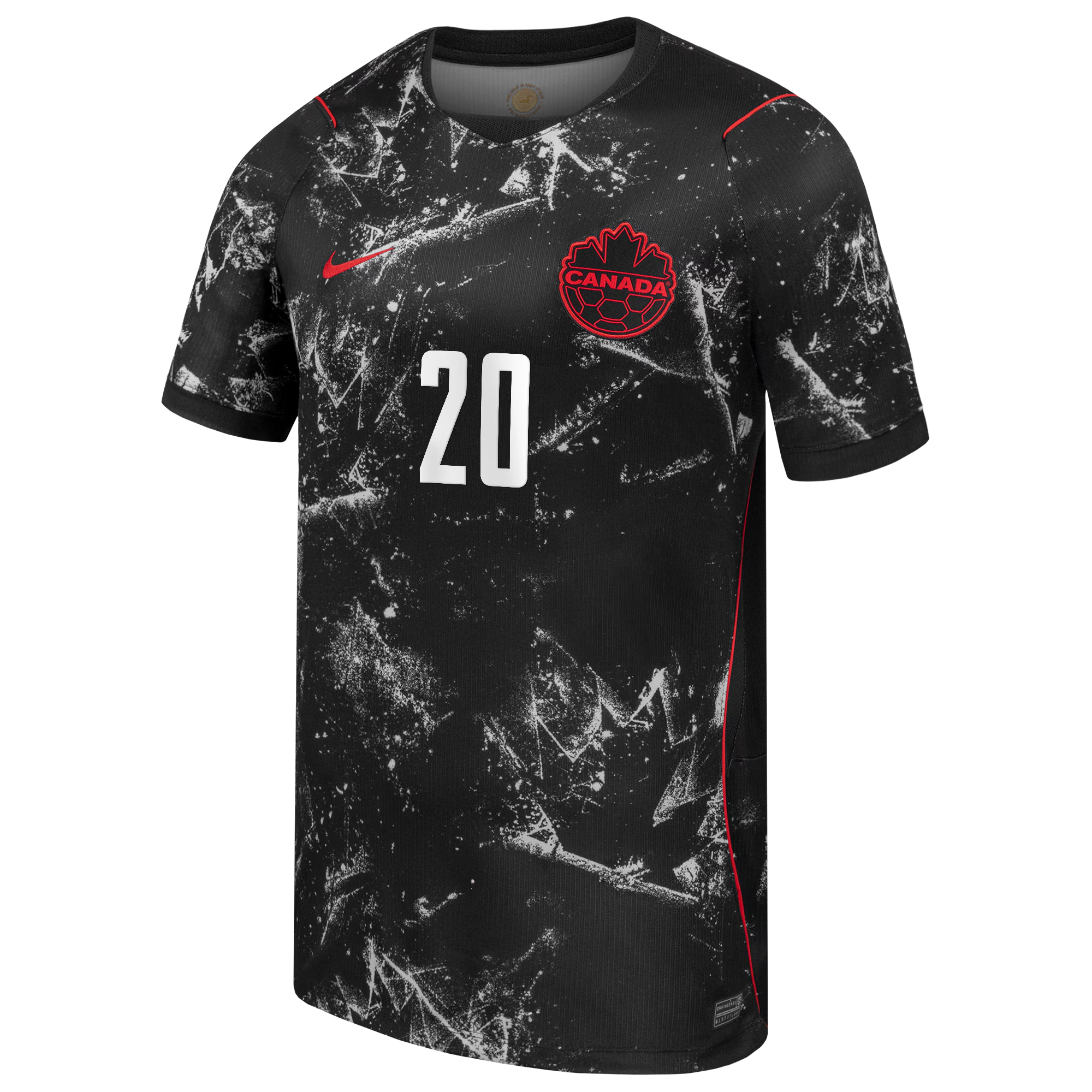 Jonathan David Canada Soccer Custom 2026 Away Match Authentic Jersey - Black - Jersey Teams World